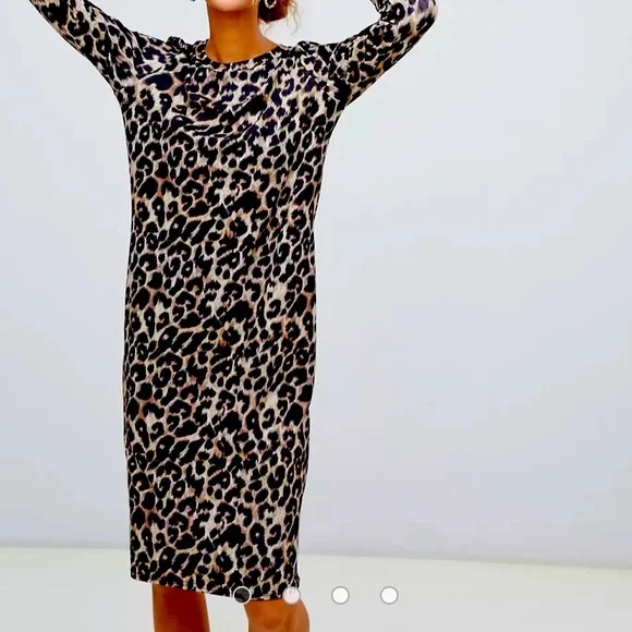 New Look | Dresses | Nwtasos New Look Midi Tunic Dress In Leopard Print |  Poshmark
